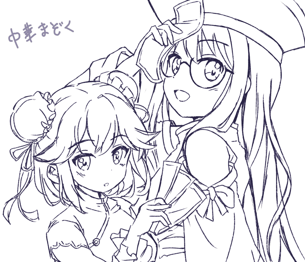 良ちゃんと小倉の中華まぞくを妄想したラフ