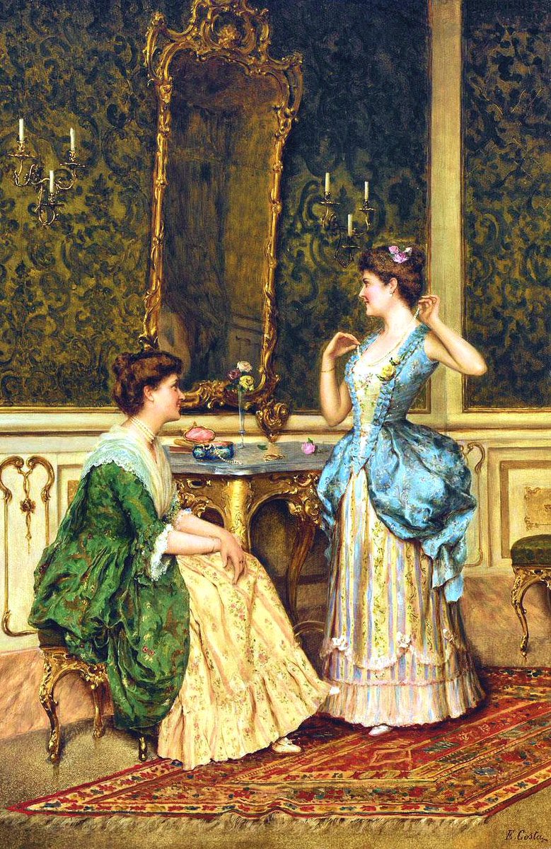 Emmanuel Costa (Italian, 1833-1921) - 'Admirer les bijoux'