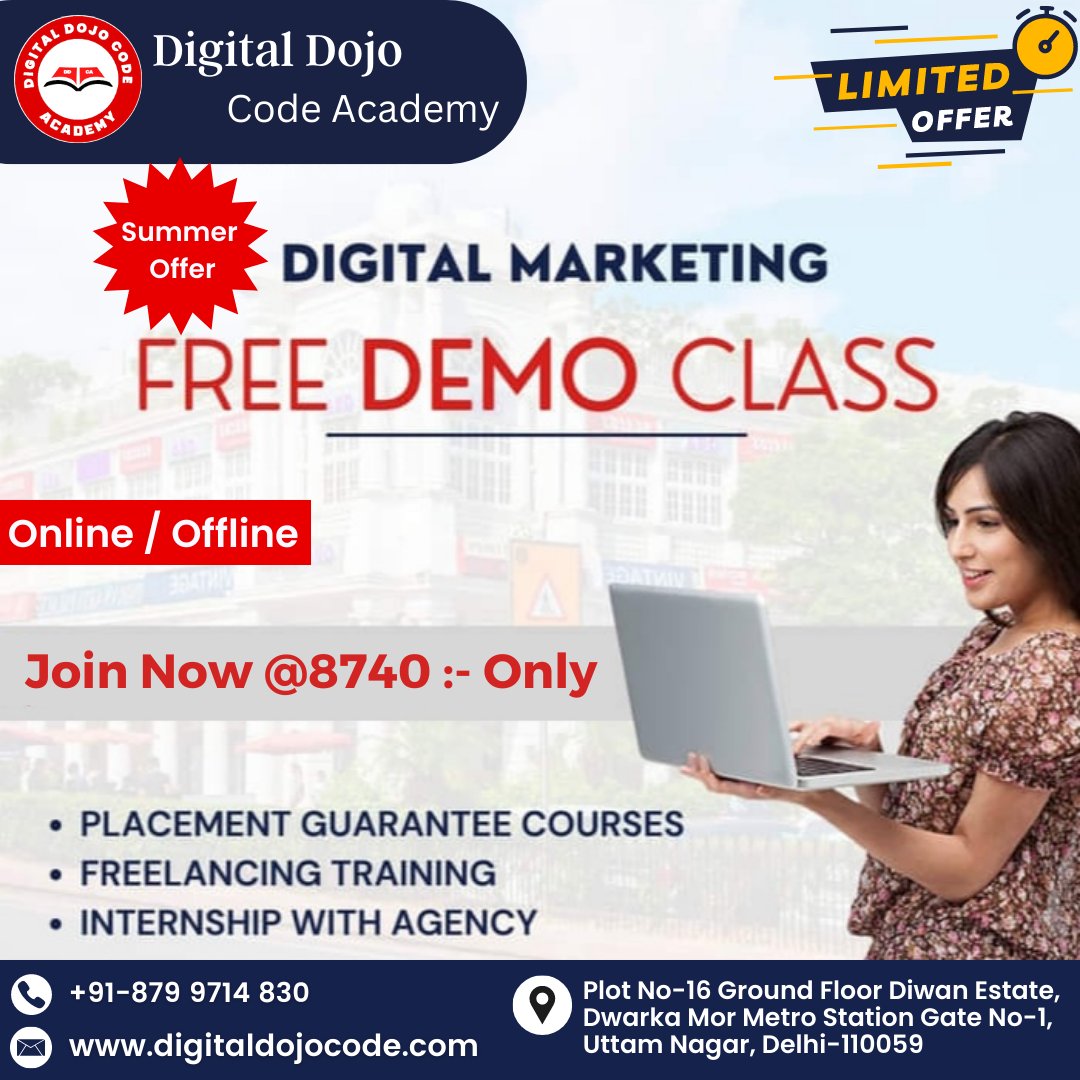 DigitalDojoCode's tweet image. #digitalmarketing #digitalmarketing2023 #digitalmarketingtools #digitalmarketingcourse #digitalmarketingcourses #digitalmarketingcourseonline #digitalmarketingcoursesonline #digitalmarketingcourseindelhi #digitalmarketingcourse