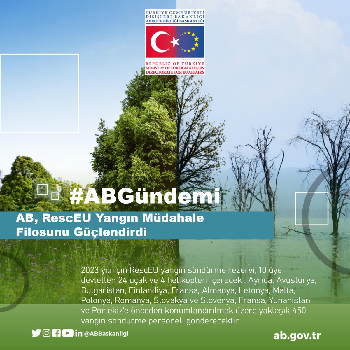 📢#ABGündemi AB, RescEU Yangın Müdahale Filosunu Güçlendirdi:

🔗ab.gov.tr/53509.html