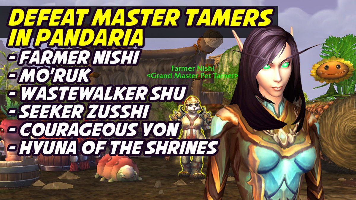 Need some help with the Master Tamers in Pandaria for the Trading Post achievement? youtu.be/EfGYC2oy1UE