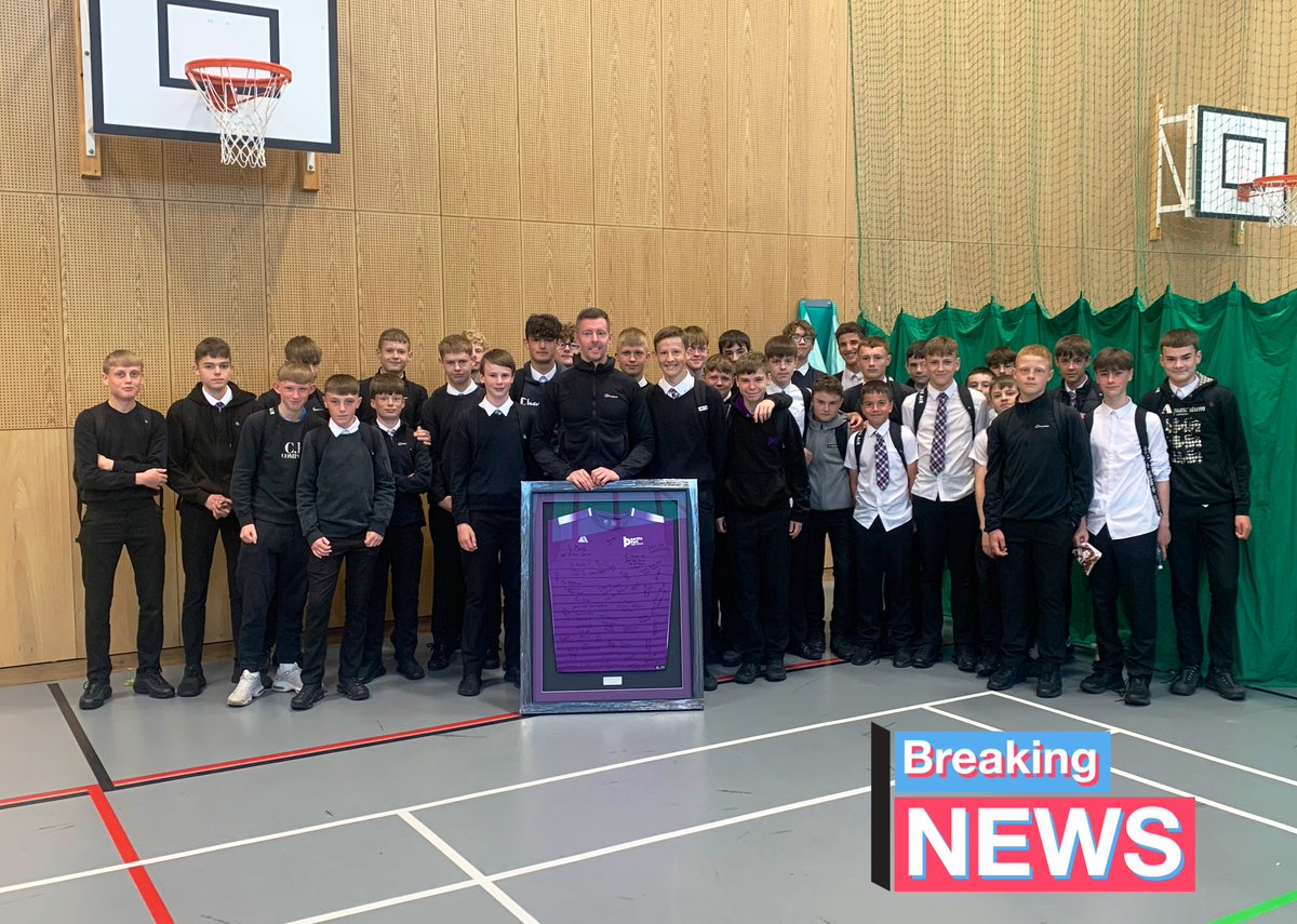 A sad <a href="/BerthaParkHigh/">Bertha Park High School</a> farewell to Mr Marshall today. He has done a phenomenal job in the PE dept &amp; with our #BerthaSaints over the last 3 years. Wishing you every success in your promoted post. 
Our loss is <a href="/BaldragonAcad/">Baldragon Academy</a>’s gain. We will miss you 😢 
#contribution #celebrate