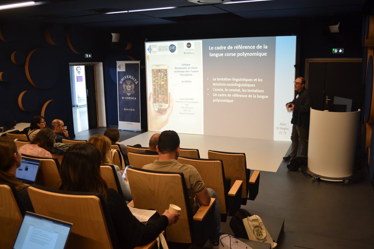 umrlisa's tweet photo. Hier et aujourd’hui a eu lieu au sein de l’UMR LISA, le colloque : "Dictionnaires et culture numérique dans l'espace francophone ». 

Découvrez quelques photos de ces deux journées enrichissantes. 

#umrlisa #Univcorse #dr12_cnrs #inshs #colloque #dictionnaire https://t.co/EscSzbAP5R