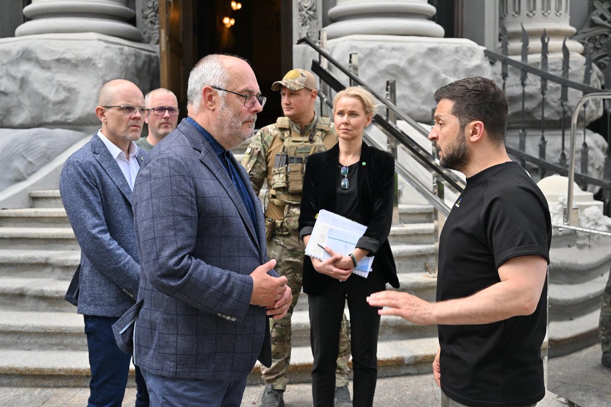 I do not want to live in the world where we must have a dialogue with people who kill children, bomb kindergartens, hospitals and universities. Their place is in prison.  Their place is in prison. Estonia supports the establishment of special international tribunal.