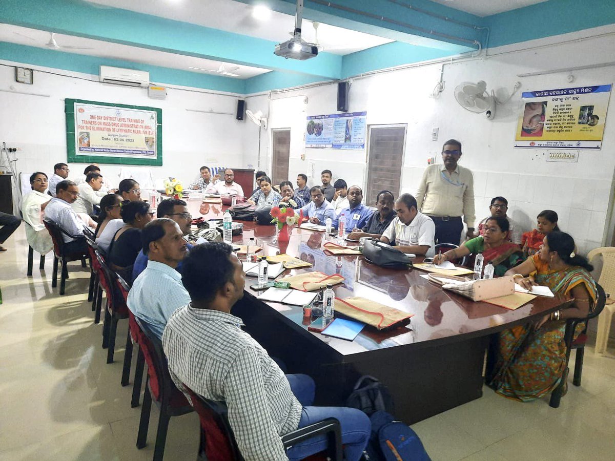 MDA will continue from 10th August till 19th August 2023 & will be merged with National Deworming Day. For the first time, Ivermectin has been added to DEC & Albendazole. Meeting was chaired by CDM&PHO & attended by district and block level trainers.