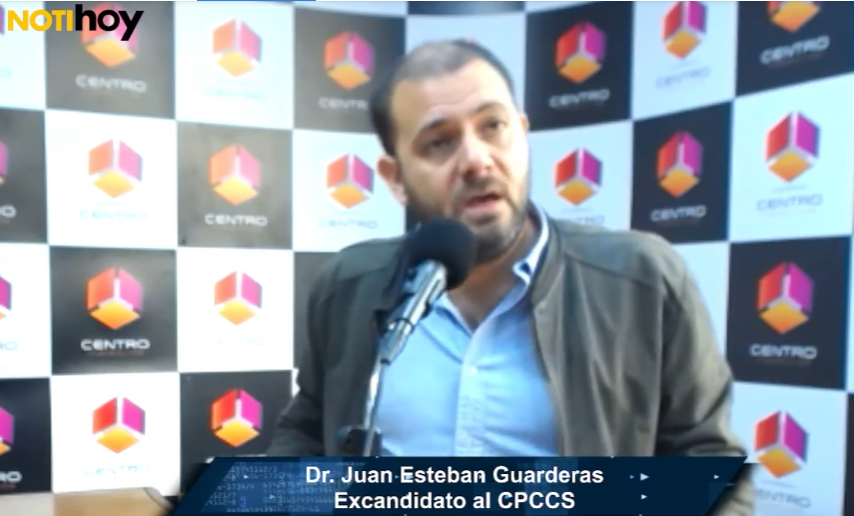 notihoyecuador's tweet photo. #Ahora Dr. Juan Esteban Guarderas, excandidato al CPCCS, afirma que no solo puede ser destituido el actual presidente del @CpccsEc Alembert Vera, sino también otros consejeros e incluso la Prefecta de Guayas  https://t.co/ha3f6BHAts https://t.co/QhnsXSyn7F