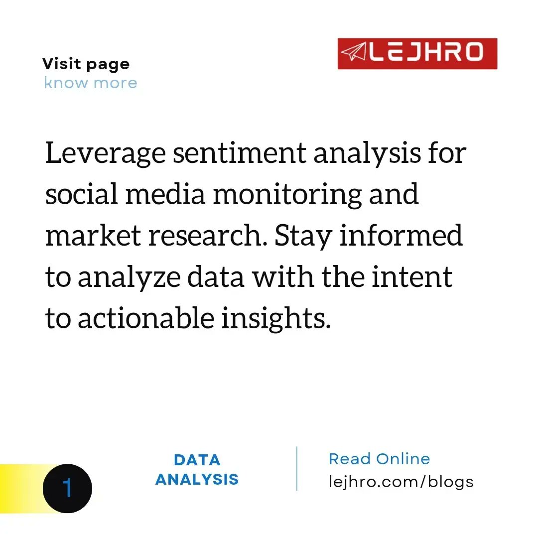 Read this blog on how to leverage sentiment analysis and where to apply it in real-world workflows. . . . lejhro.com/blogs/discover… #dataanalysisblog #blogpost #discovermore #dataanalysisjourney #learningprogress #learneveryday #growthmindset #joinus #lejhro #lejhrobootcamp