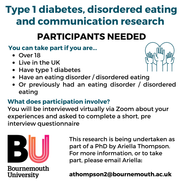 EllaThompson1's tweet photo. Hey #GBDoc I need some more participants for my research into #T1DE and diabetes communication! Please share with anyone you know who might be interested or get in touch with me if you're up for taking part! @danfarrow9 @helenpartridge1 @DiabulimiaHelp https://t.co/7KHlVGEb89