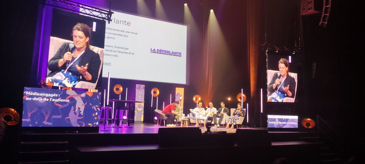 Journée full au <a href="/web2day/">Web2day</a> et quel plaisir de remettre un pied au coeur des confs.
Média engagés : au delà de l'audience.
<a href="/macsym/">Maxime Leroy</a> <a href="/politico/">POLITICO</a>,<a href="/MarineDoux/">Marine Doux</a>
 <a href="/medianes/">medianes</a>,<a href="/Mar_Barbier/">Marie Barbier</a> <a href="/deferlanterevue/">La Déferlante</a>,<a href="/JulietteQuef/">Juliette Quef</a> <a href="/Vert_le_media/">vert</a>,<a href="/MatMolard/">Mathieu Molard</a>
<a href="/streetpress/">StreetPress</a>,A.Patinet <a href="/io_media2021/">IO.media</a> 
#Web2day