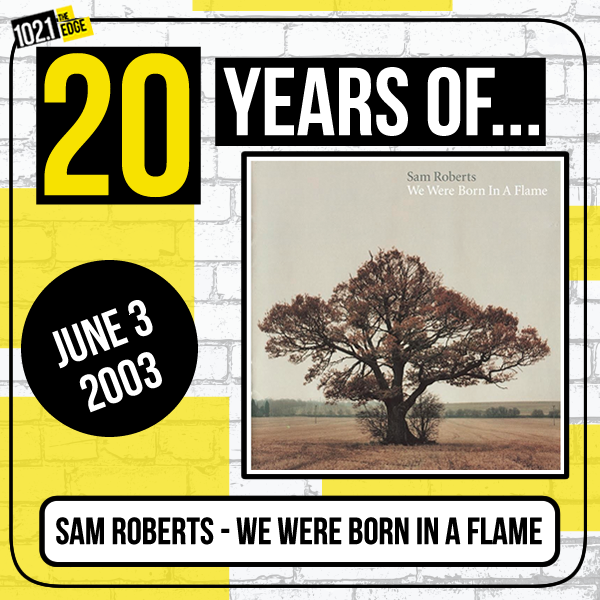 On this day 20 years ago our friends @samrobertsband released their first full-length album, one that would set the stage for decades of music to come: the Juno award winning We Were Born in a Flame. What's your favourite song from this record?