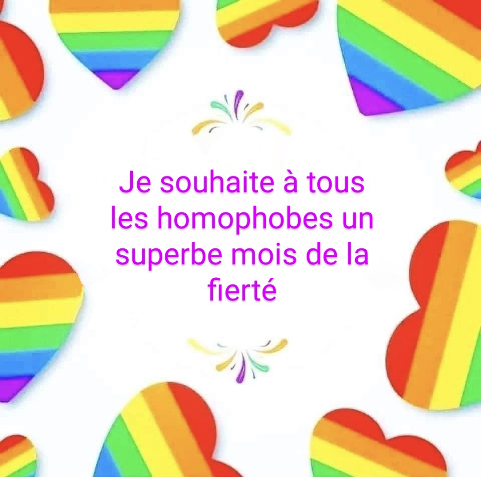 Bon mois de la Fierté  ♀️♂️♀️♂️♀️♂️