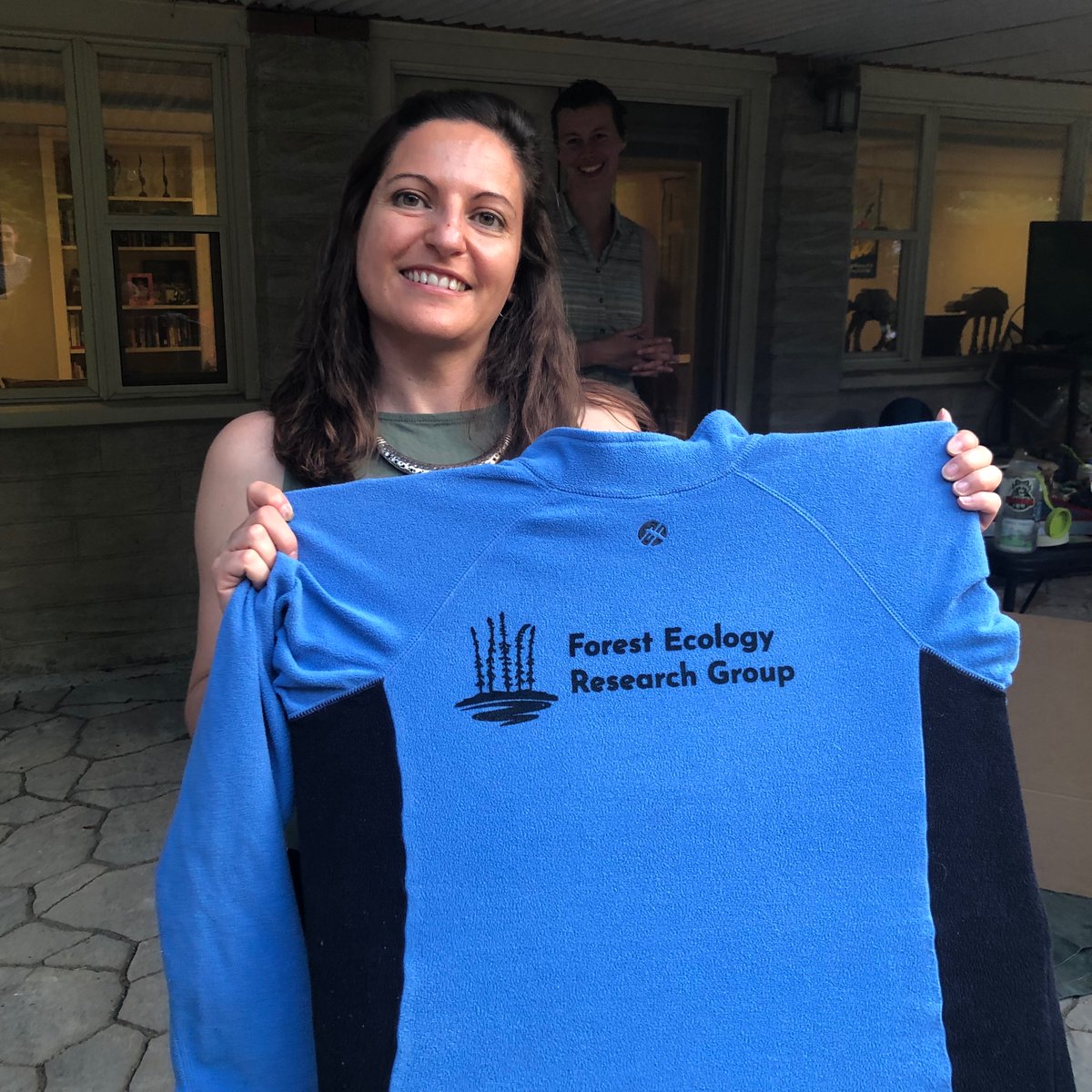 forestecogrp's tweet photo. My brilliant team decided that we should try our hand at silkscreening to improve sustainability of our lab swag.... every item is second hand, unique, we had a blast doing it, and they look amazing (highly recommend having a silkscreening aficionado in your midst!) https://t.co/e7cnE0ZrjJ