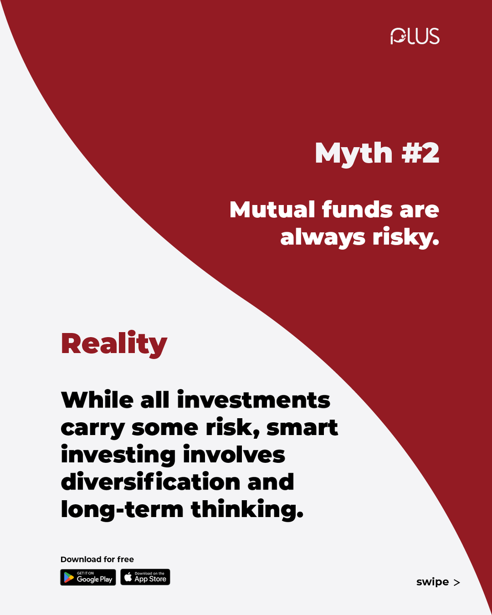 investwithplus's tweet image. Investing myths, busted! 💥 Don't let misconceptions hold you back from financial success. #InvestWithPlus #InvestToday #InvestmentApp #investment