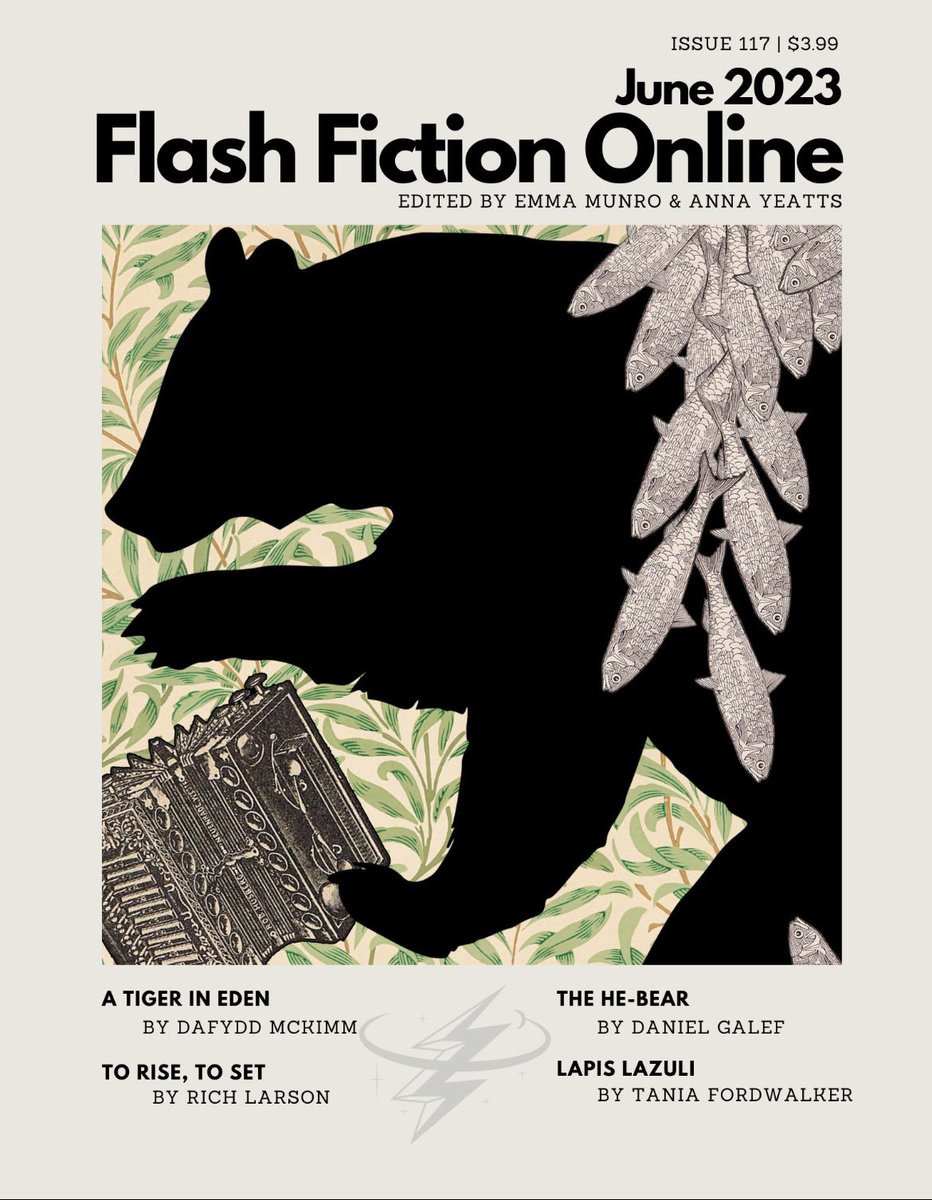 June is here with our Fantasy Issue! 

Tragic romance
Epic Fantasy
An aristocrat in the woods
and a Rapunzel retelling await!

Stories by Dafydd McKimm, Rich Larson, <a href="/DanielGalef/">Daniel Galef</a> and <a href="/TaniaWalker/">Tania Fordwalker</a> 

Art by <a href="/catsparx/">Cat Sparks</a> 

flashfictiononline.com

Subscribe or become a Patron today!