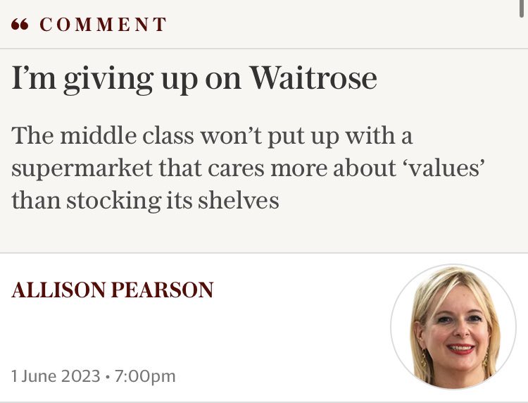 ppl in this country are starving and our bigoted commentary class are whining about waitrose supporting pride.