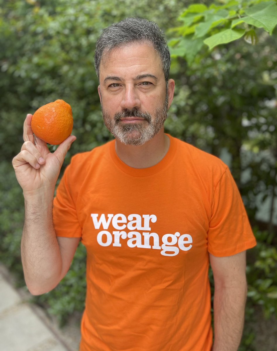jimmykimmel's tweet image. Today is National Gun Violence Awareness Day. Remember the families devastated by a crisis that claims innocent lives every day. The time to act is NOW. #WearOrange @Everytown wearorange.org