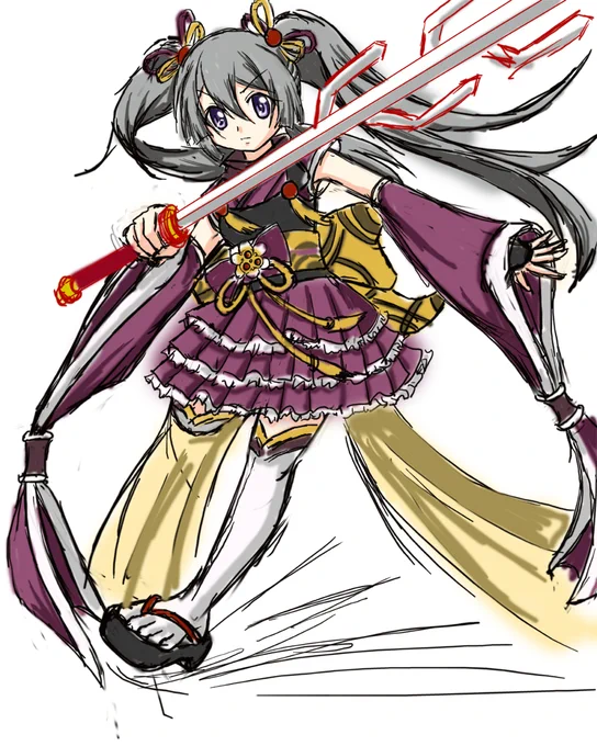#なめこイラスト #マギレコ #時女静香