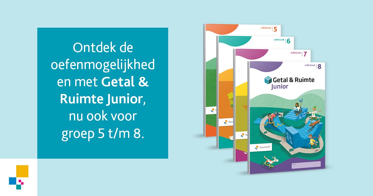 Noordhoffbao's tweet photo. Ontdek het rekenplezier met Getal &amp; Ruimte Junior! 🎉 Vanaf komend schooljaar introduceren we oefenboeken voor groep 5 t/m 8! Speciaal voor extra ondersteuning. Doe mee en stimuleer rekenvaardigheden. 💥 https://t.co/tVZqQtn2KR