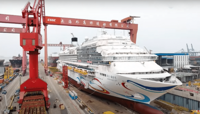 China’s first-ever domestically built large cruise vessel has officially commenced the much-awaited countdown to its delivery. 

Check out this article to read more👉 buff.ly/3MLgae0 

#Shipping #Maritime #MarineInsight #China #AdoraMagicCity