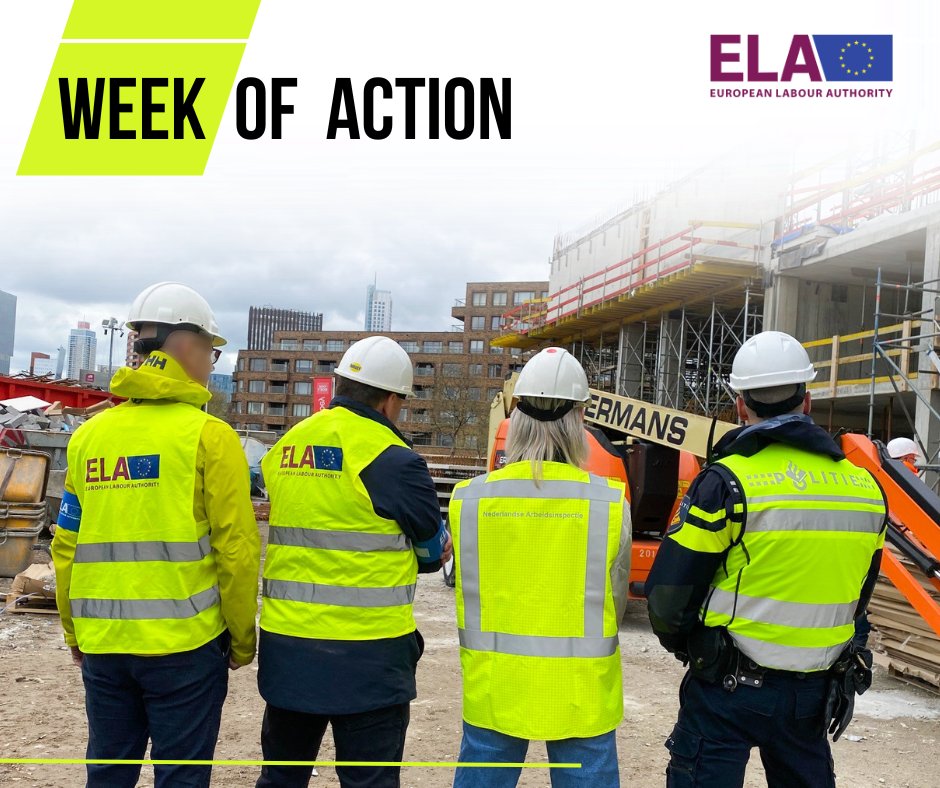EURESCZE's tweet photo. Nedávno skončil první letošní Week of Action, organizovaný European Labour Authority, zaměřený na oblast stavebnictví, kterou ELA určila jako prioritu pro letošní rok. 👷‍♂️ 🏗

#ELA, #FairWork, #Construction, #Job, #EURESJobs, #Campaign, #GoodPractice, #EU4FairConstruction https://t.co/BhM8WZsTmU