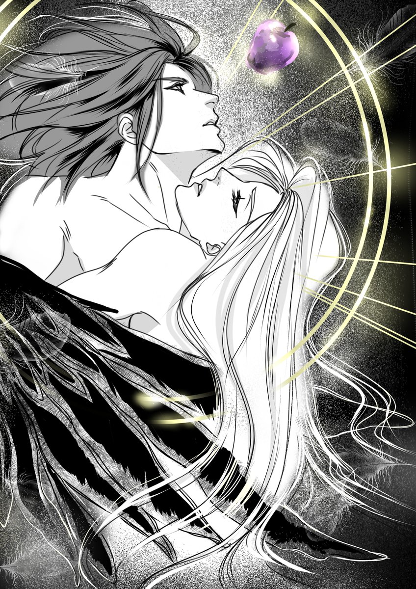 ジェネセフィ
fallen angels

本当は逆さに堕ちていくところを描きたかったのですが～😅
描きかけの漫画原稿が気になってイラストが描けません…とりあえず原稿完成させまーす！🥲💦