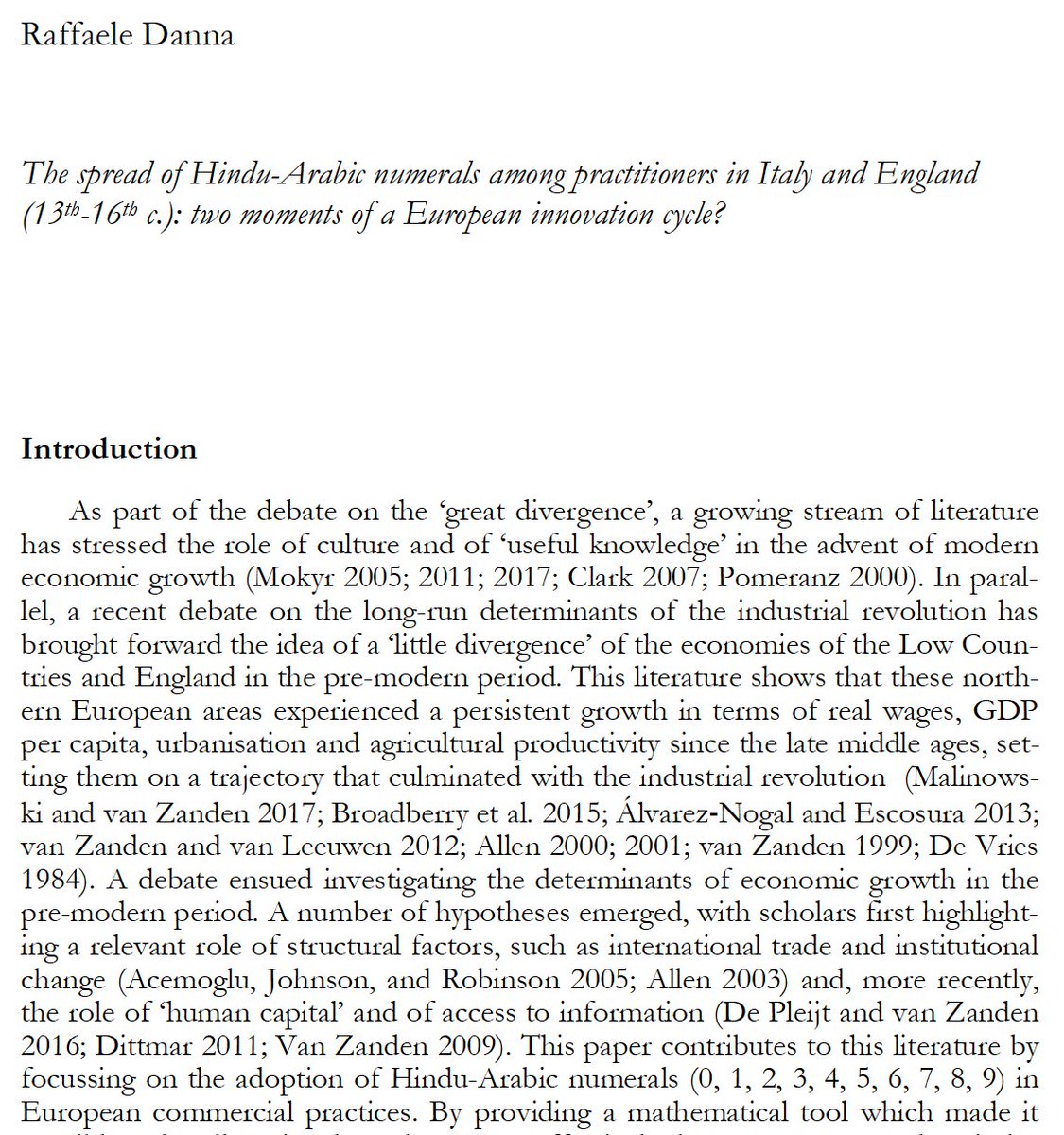 📢📢📢Very happy to share a new article that has just come out (in OA!) in the new <a href="/IstitutoDatini/">Fondazione Istituto di Storia Economica F. Datini</a> volume on “The knowledge economy”

It may not have the most exciting title, but the paper raises a cool hypothesis I’ve been mulling over for some time now: a quick outline... 👇