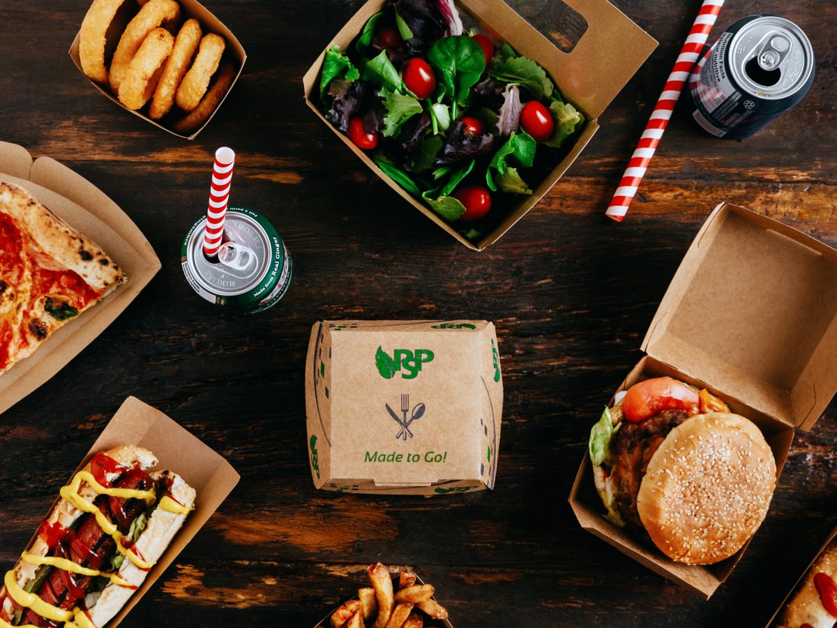 The Pack N'Eat line of #paperpackaging offers you convenience and a better tomorrow by being 100% #recyclable. The comprehensive line includes window boxes to pizza wedges/clamshells to sub and sandwich boxes. Elevate your take out program with #sustainability and functionality