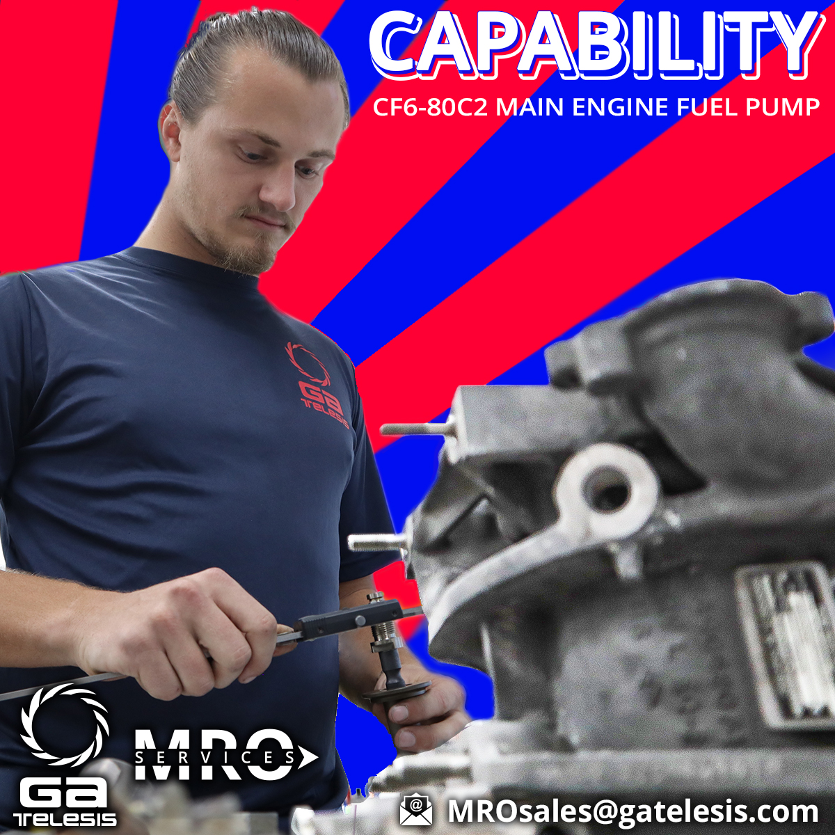SUPERIOR CF6-80C2 Main Engine Fuel Pump repairs are at your service! EMAIL MROsales@gatelesis.com & visit our website: ow.ly/iznv50Os57A

#GATelesis #Aviation #Engineering #Airlines #Aircraft #AviationIndustry #AircraftMaintenance #Airline #Airplane #AviationMaintenance