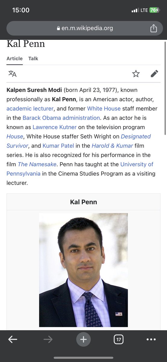 Did you know that @kalpenn  of Harold and Kumar actually worked in the White House during the Obama administration?? He is also a lecturer.