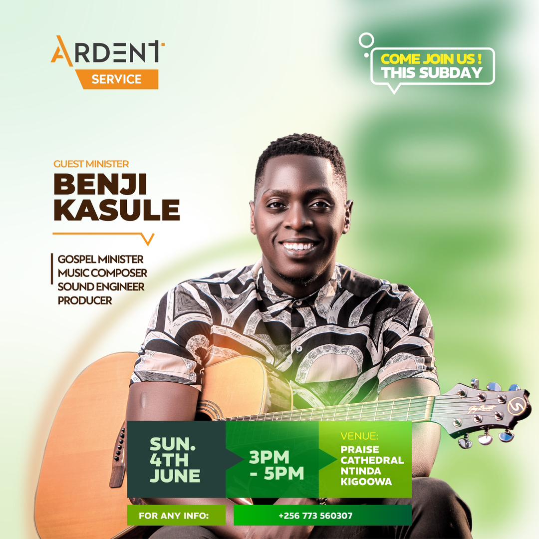 NationArdent's tweet photo. Its yet another beautiful Sunday with our own @BenjiKasule  in the Ardent service from 3pm to 5pm, come, invite a friend and let's break the bread together ❤  wr can't wait to see you🧡 https://t.co/ZGvYuzAER0