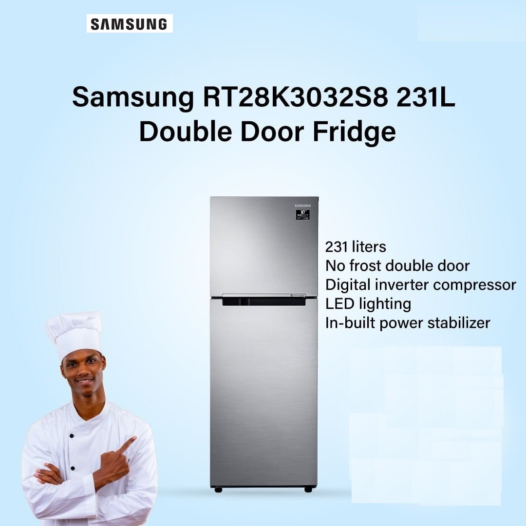 ltd_majid's tweet image. Upgrade your kitchen with the Samsung Double Door Refrigerator!
✔Price: Ksh66995. Lipa Polepole accepted.
whttps://majid.co.ke/product/samsung-rt28k3032s8-top-mount-freezer-refrigerator-231l/
#NoFrost #MultiAirflow #LipaPolepole #NationwideDelivery #MajidTrading #Majid