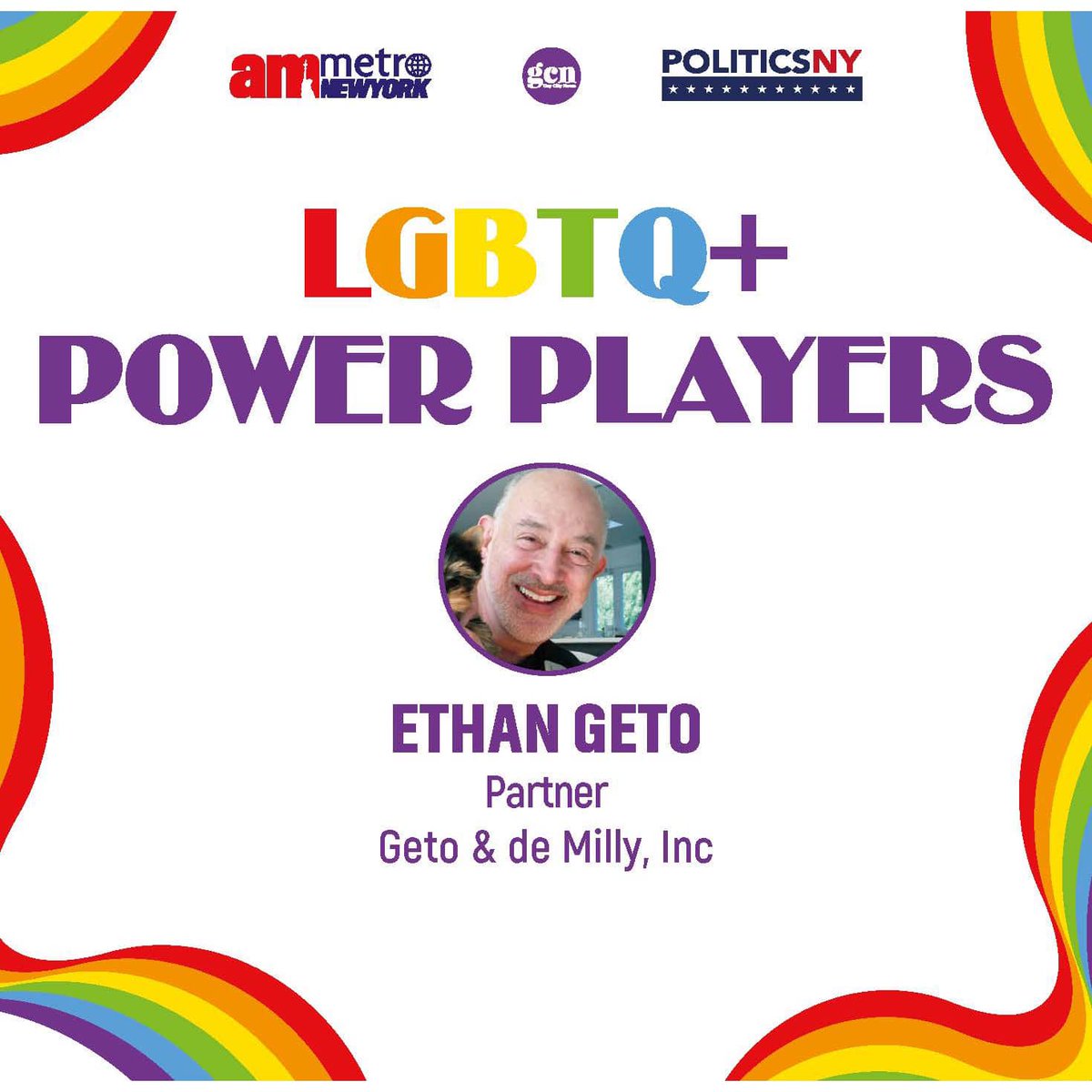 Congratulations to G&deM partner Ethan Geto & to all  2023 NY #LGBTQ+ Power Players named by @gaycitynews @amNewYork & @PoliticsNY. Thank you for your incredible contributions to love & equality for all! #PoliticsNYPP #NYC #AMNYNewYorkMetroPP #PrideMonth tinyurl.com/msr5upu9