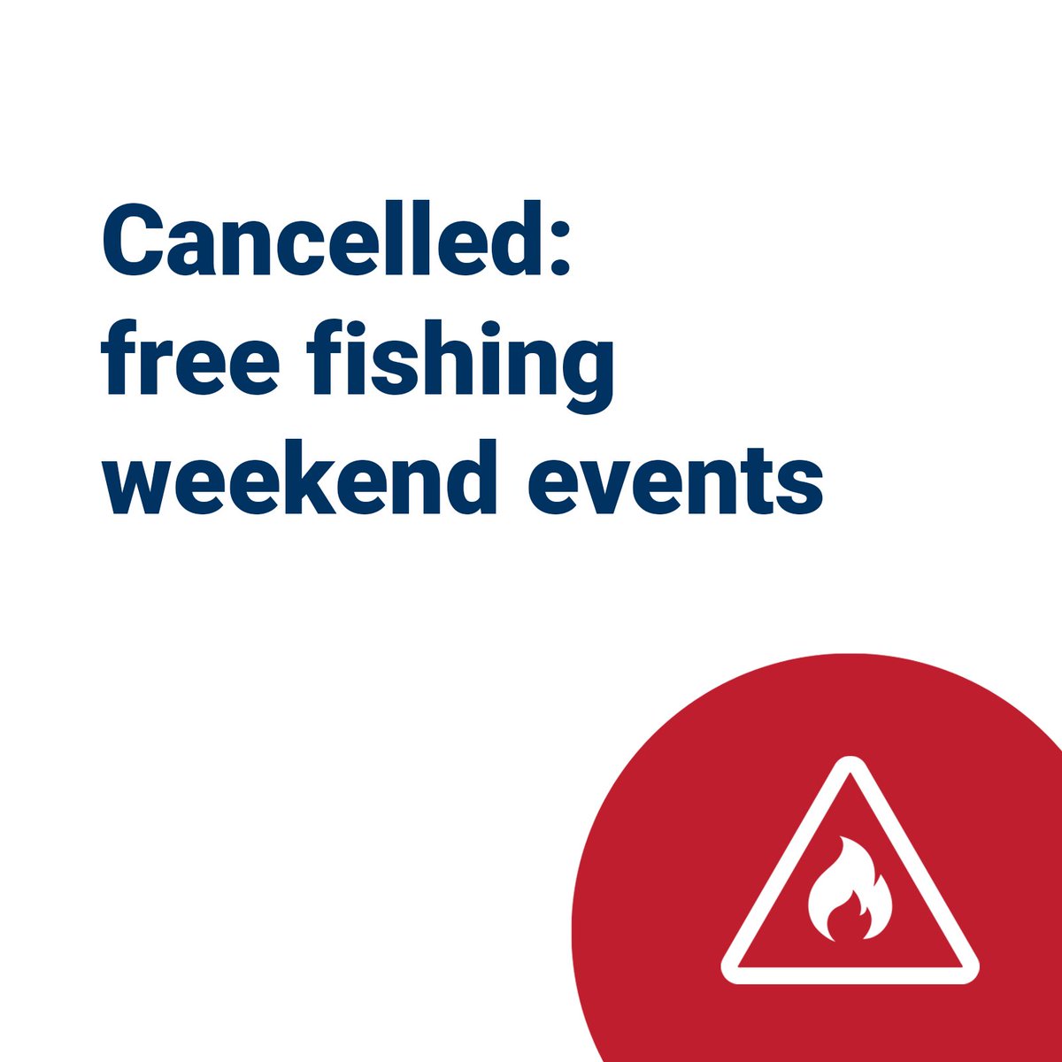 Anglers are encouraged to stay home and stay safe this weekend. We will look at other opportunities to promote sportfishing and its benefits at a later time.