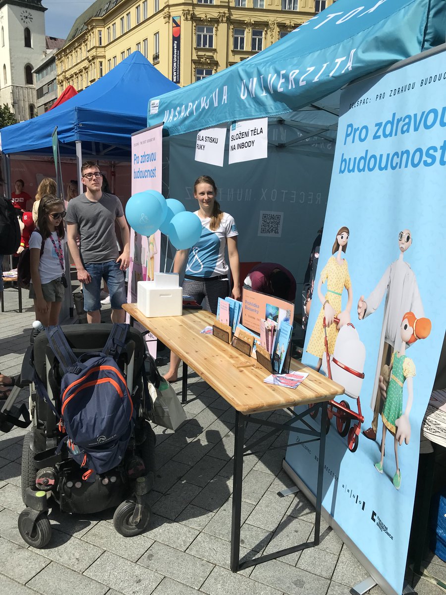 CELSPACcz's tweet photo. We participated at Brno Days for Health opening! InBody examination and strength measurement with dynamometer was really popular. Also we showcased our new visual!
@RECETOX @muni_cz @brnomycity https://t.co/D6SU8MX8Kj