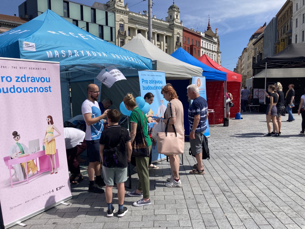 CELSPACcz's tweet photo. We participated at Brno Days for Health opening! InBody examination and strength measurement with dynamometer was really popular. Also we showcased our new visual!
@RECETOX @muni_cz @brnomycity https://t.co/D6SU8MX8Kj
