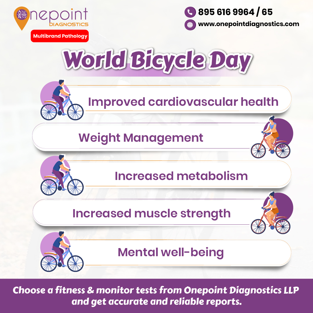 Pedal your way to a healthier, happier you.
𝐇𝐚𝐩𝐩𝐲 𝐖𝐨𝐫𝐥𝐝 𝐁𝐢𝐜𝐲𝐜𝐥𝐞 𝐃𝐚𝐲.

#WorldBicyclingDay #PedalPower #CyclingCommunity #CycleEverywhere #HealthyHabits #BicycleTouring #CycleForChange #SustainableTransport #CyclingIsFreedom #OnePointdiagnostic #OPD