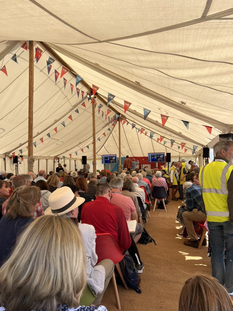 Standing room only for #TheArchers at Hay Festival
I’ve never seen so much linen in one place