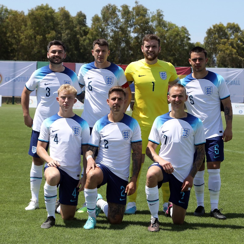 England's tweet photo. A great start 👏

Our England Cerebral Palsy team beat Spain 3-1 in their first group game at the 2023 @ifcpf European Championship!