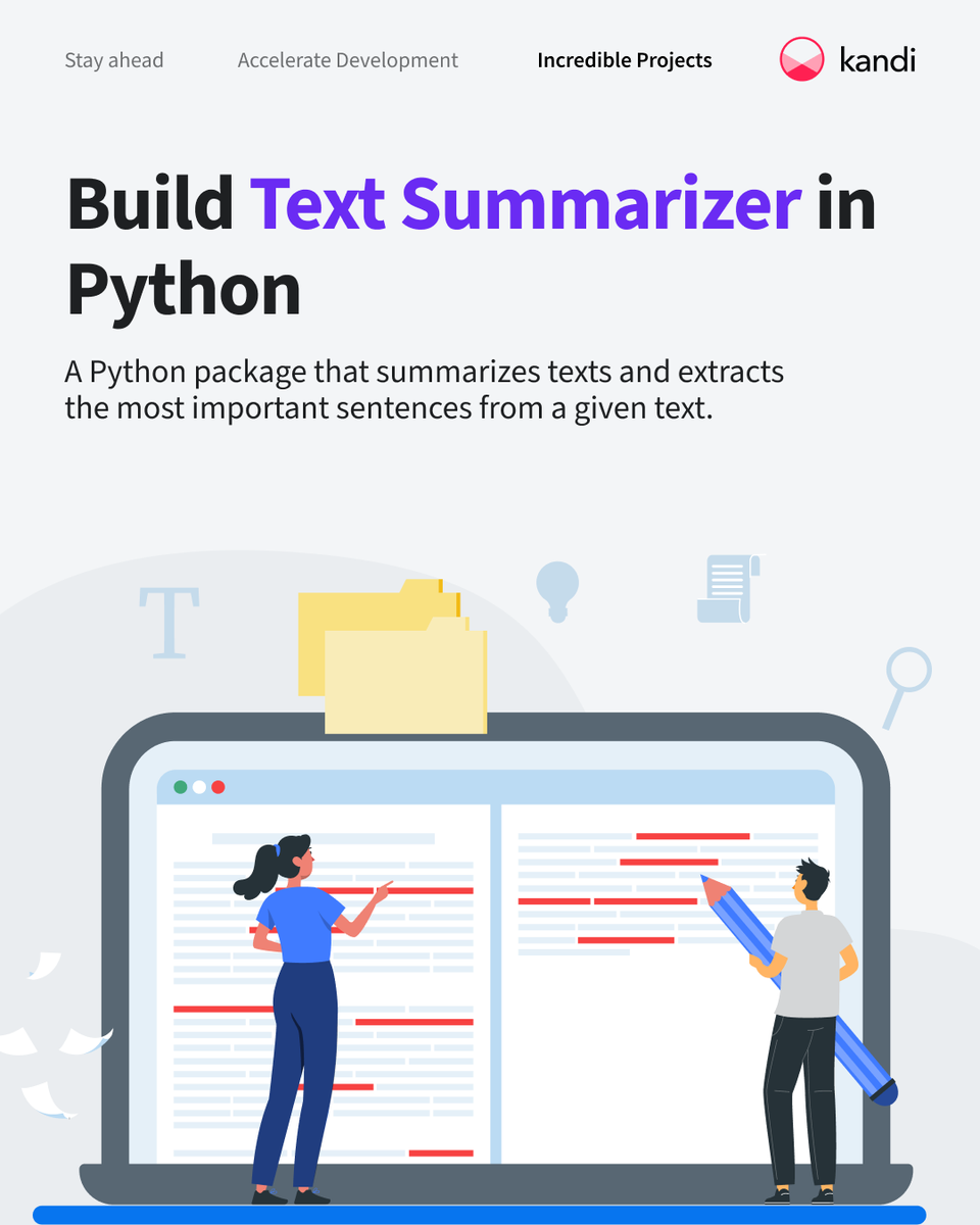 OpenWeaverInc's tweet image. An #NLP (#NaturalLanguageProcessing) #textsummarizer is a tool or system that uses NLP techniques and algorithms to generate concise summaries of a longer text.
To explore the kit, click here kandi.openweaver.com/collections/nl…
#OpenWeaver #kandi #DevelopApplicationsFaster