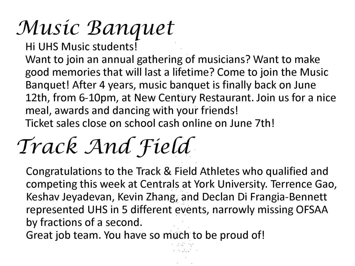 Unionville HS (@uhsupdates) on Twitter photo 