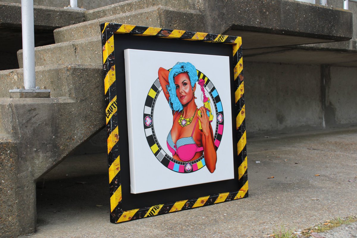 StuMacKay1977's tweet photo. We’ve spent the last few weeks getting ‘SHE-BOOM!’ (ACE OF MEDIA) gallery ready for Open Studio’s weekend 10-11th June 2023 @ThamesSideSE18 this stunner of painting will be on display in the main gallery area, which is being used as an index for exploring the whole site. https://t.co/lqOPdPDtlN