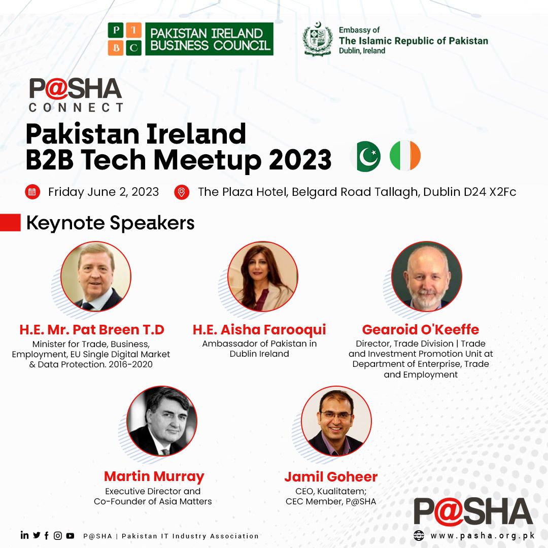 The Pak-Ireland B2B Tech Connect event is about to begin! Bringing together #business leaders, top #IT innovators, and government stakeholders from both economies. 

View the agenda and more at: dts.vfairs.com

#DTS23 #PKinIreland #PASHAConnect