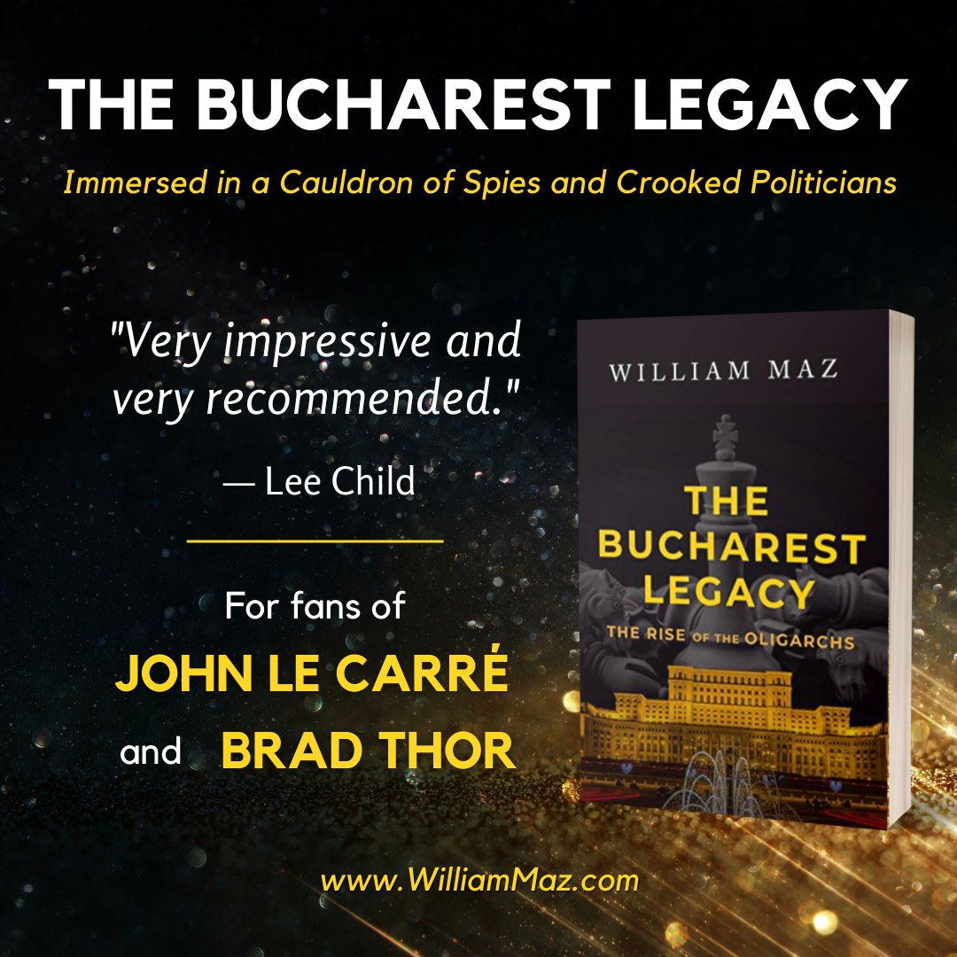 If you enjoy your #thrillers filled with #espionage but also enjoy #books with #historicalvalue, then pre-order your copy of THE BUCHAREST LEGACY today!

amzn.to/3WDJcAO

#upcomingbooks #spythriller #novel #comingsoon #TheBucharestLegacy #mustreadbooks