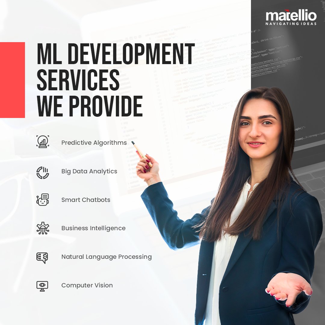Matellio_Inc's tweet image. Drive Innovation to your Business with our Advanced Machine Learning Solutions.
Visit us to know more about Machine Learning (ML): matellio.com/machine-learni…
#InnovationDriven #MachineLearningSolutions #AdvancedML #MLforBusiness #TechInnovation #MLExperts #Matellio