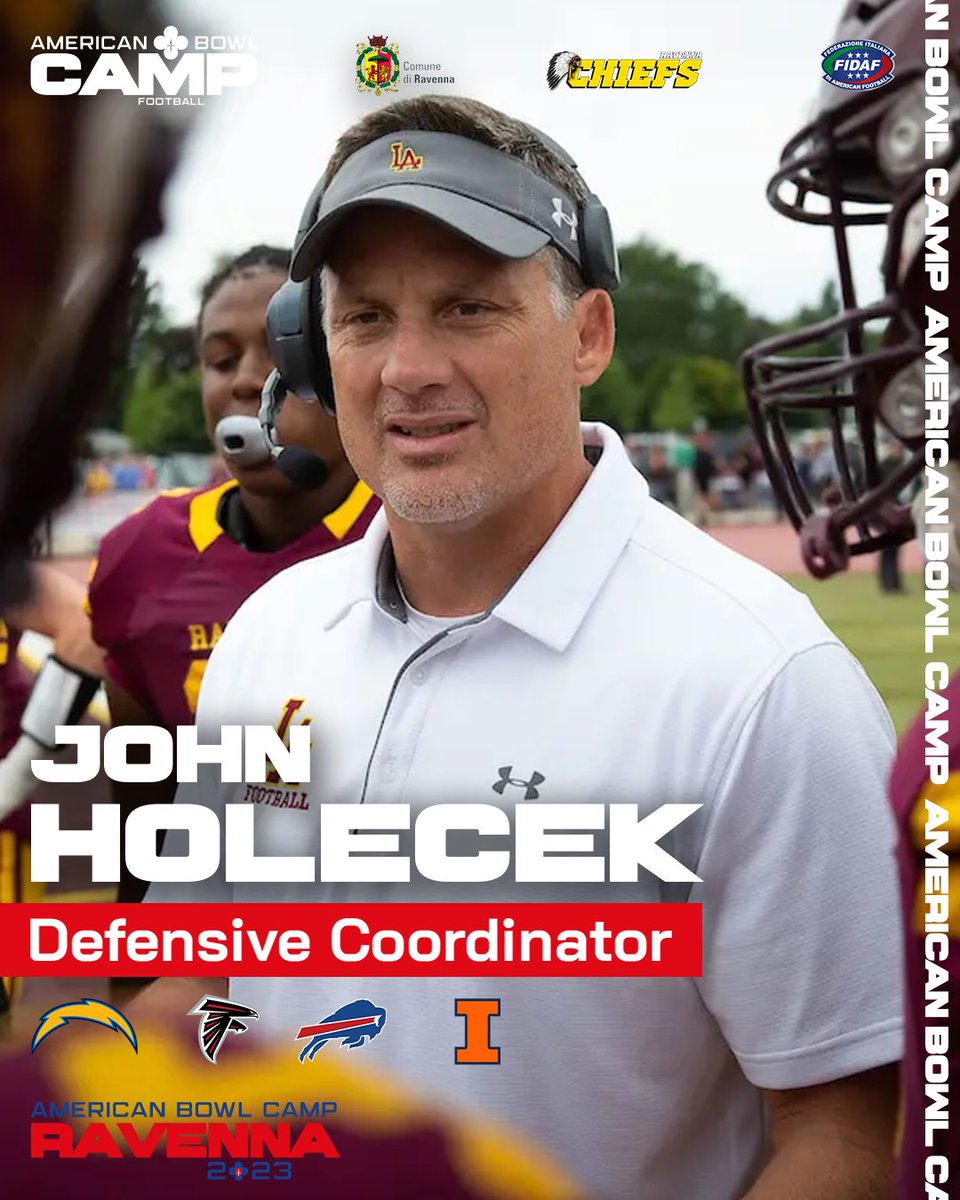 Introducing our Coaching Staff: # 3 JOHN HOLECEK :  The Coach ... Loyola legend ... Fighting Illini ... Bills Falcons Chargers !