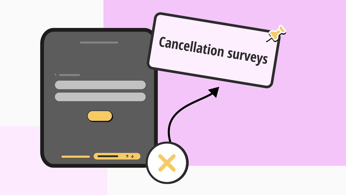 formsapp's tweet photo. Cancellation surveys can help you learn about your mistakes and overcome them. 🧗
Read our article to learn more about cancellation surveys and get 10 essential questions to ask.
https://t.co/kcE4tBlLgl
#CancellationSurvey #ExitSurvey https://t.co/d1IixjSdmz