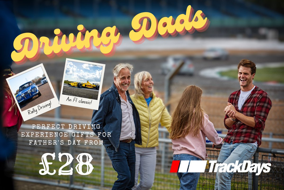 Browse and book our special selections of #DrivingExperiences for #FathersDay this year. And starting from £28, you're sure to find the ideal day behind the wheel for Dad without breaking the bank!
tinyurl.com/fdde2023
#trackdays #fathersday2023 #fathersdaydrivingexperiences
