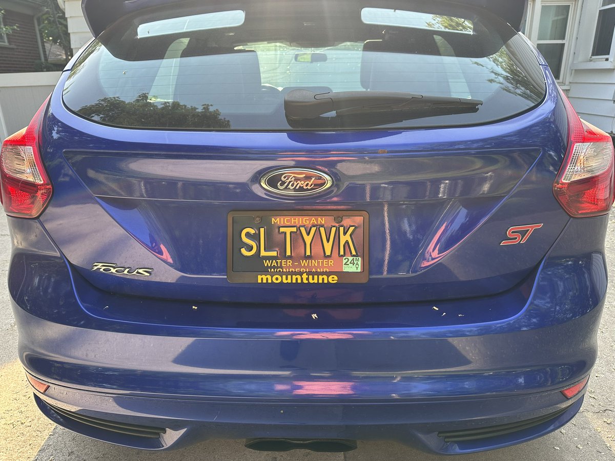 New plate came in. What do you think? #YouTube #YouTuber #SmallYouTuber #SaltyViking #FocusST #FoST #ST