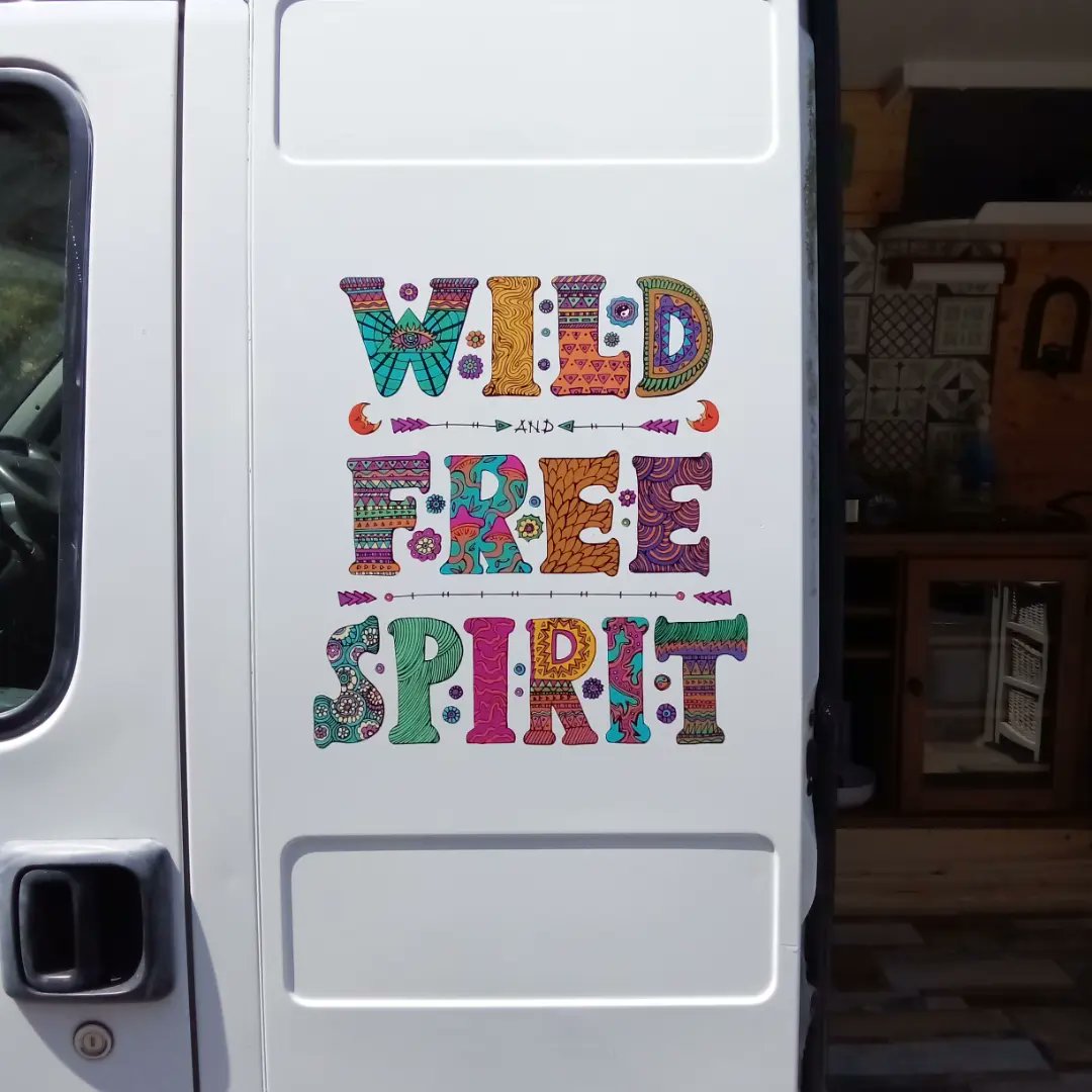 RollingBeachHut's tweet photo. Well that's brightened the place up a bit ๐ #vanlife #hippyvan #nomad https://t.co/H92OlaDKWb