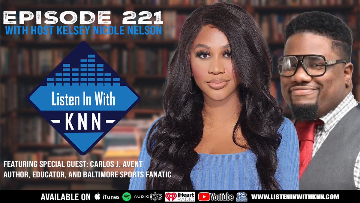 Kelsey Nicole Nelson (KNN) (@therealknelson) on Twitter photo #ICYMI: All new edition of <a href="/ListenInWithKNN/">Listen In With KNN</a> sports talk presented by <a href="/1340AMFOXSports/">FOX Sports Radio1340</a> w/ special guest author @CarlosJAvent as we dished on all things Baltimore sports. ⚾️ 🏈 #LIWKNN #ListenInWithKNN
🎧 listen ⬇️
iTunes: podcasts.apple.com/us/podcast/lis…
Spotify: open.spotify.com/episode/4w8T0X… #ICYMI: All new edition of <a href="/ListenInWithKNN/">Listen In With KNN</a> sports talk presented by <a href="/1340AMFOXSports/">FOX Sports Radio1340</a> w/ special guest author @CarlosJAvent as we dished on all things Baltimore sports. ⚾️ 🏈 #LIWKNN #ListenInWithKNN
🎧 listen ⬇️
iTunes: podcasts.apple.com/us/podcast/lis…
Spotify: open.spotify.com/episode/4w8T0X…